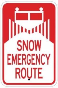AR-237 - Emergency Snow Route Sign