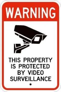 AR-244 - No Trespassing Video Survey Sign