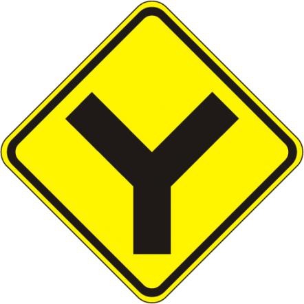 W2-5 Y Intersection Sign