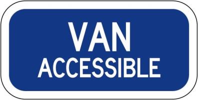 R7-8b - Van Accessible (Plaque) Sign