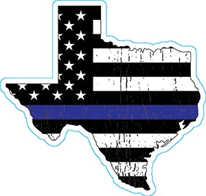 Texas Thin Blue Line Decal