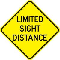 W14-4 - Limited Sight Distance Sign