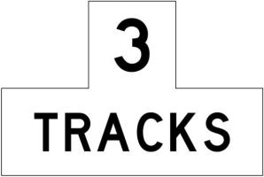R15-2p - Number of Tracks Sign