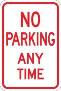 AR-219 - No Parking Any Time Sign