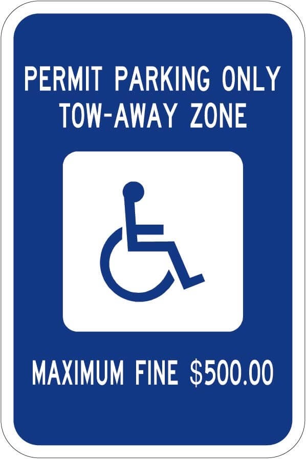 R7-8ga - Georgia Handicap Parking Sign