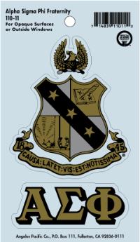 Fraternity Crest Decals