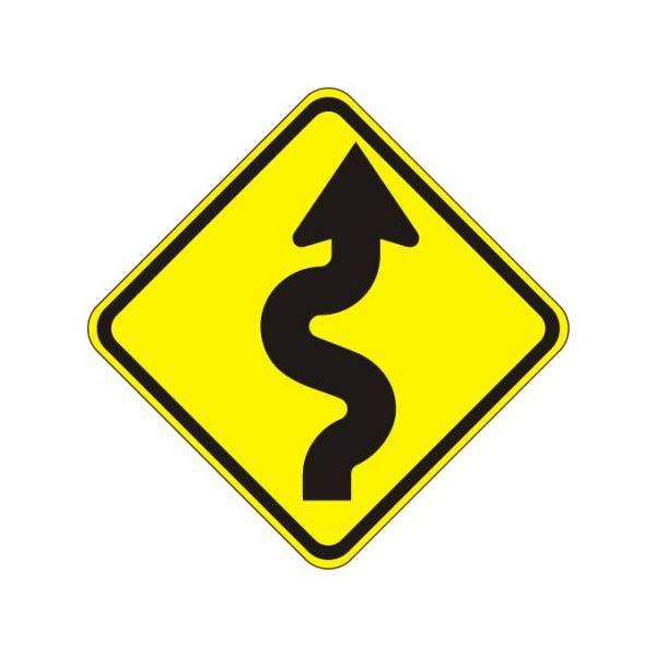 W1-5R - Winding Road Right Sign