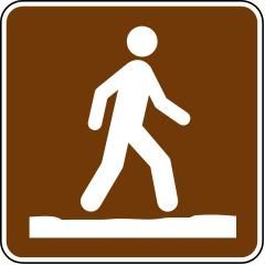 RS-123 - Stay on Trail Sign