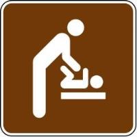 RS-137 - Baby Changing Station Sign (Mens Room)