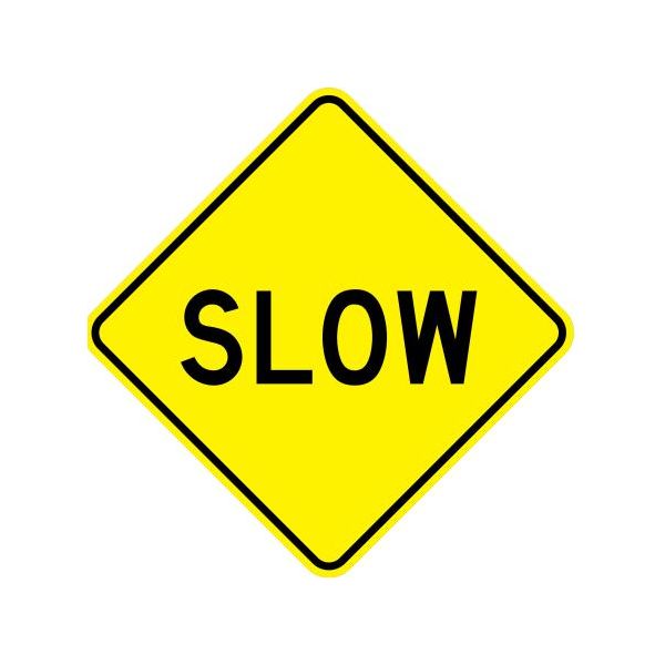 W4-8 - Slow Warning Sign