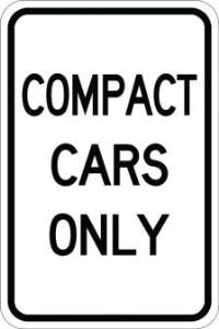 AR-132 - Compact Cars Only Sign