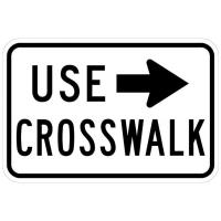 R9-3b - Use Crosswalk Sign