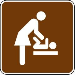 RS-138 - Baby Changing Station Sign (Womens Room)