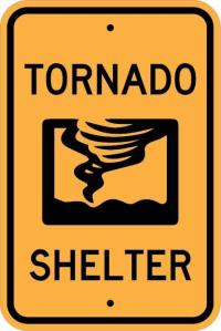 AR-733 - Tornado Shelter Sign