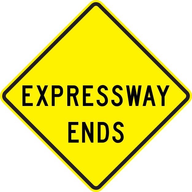 W19-4 - Expressway Ends Sign