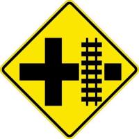 W10-2R - Parallel Railroad Crossing Sign