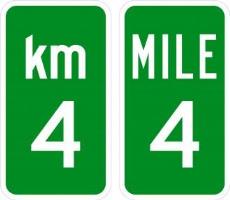 D10-1 - Milepost 1 Digit Sign