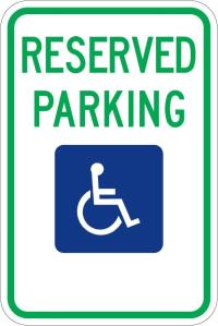 R7-8ut - Utah Handicap Parking Sign