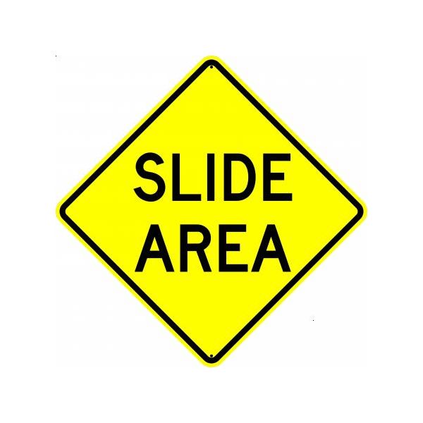 W38 - Slide Area Sign