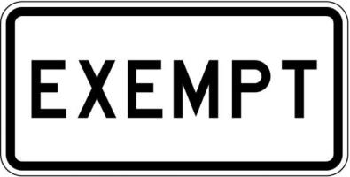 R15-3p - Exempt Sign