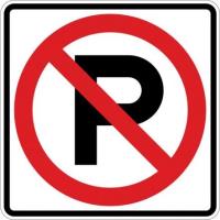 R8-3a - No Parking Symbol Sign