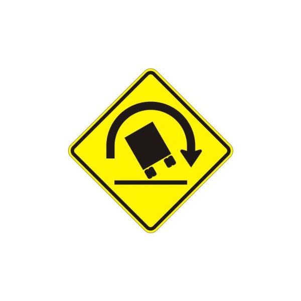 W1-13 - Truck Rollover Warning Sign