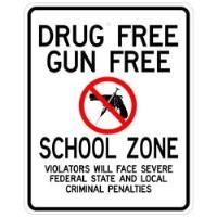 S2-8 - Drug Free Gun Free Zone Signs