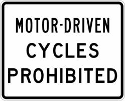 R5-8- Motor Driven Cycles Sign