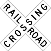 R15-1 - Railroad Crossing Crossbuck Sign
