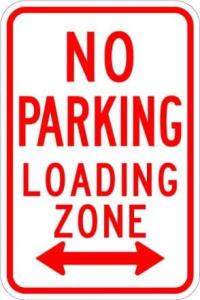 R7-6 - No Parking Loading Sign 