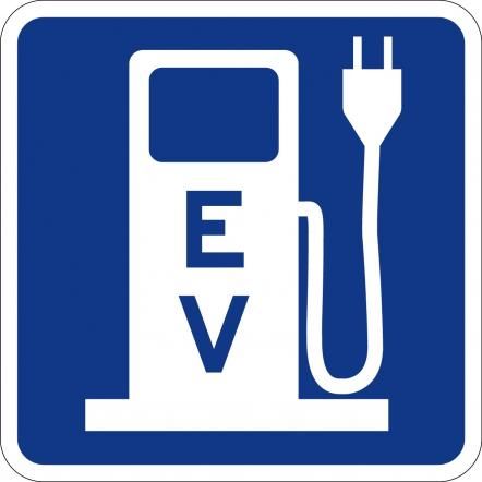 D9-11b - Electric Vehicle Charging Symbol Sign 