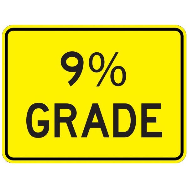 W7-3 % Grade Sign