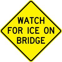 W19-2 - Watch For Ice On Bridge