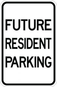 AR-140 - Future Resident Parking Sign