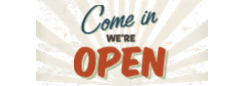 Come in we're Open