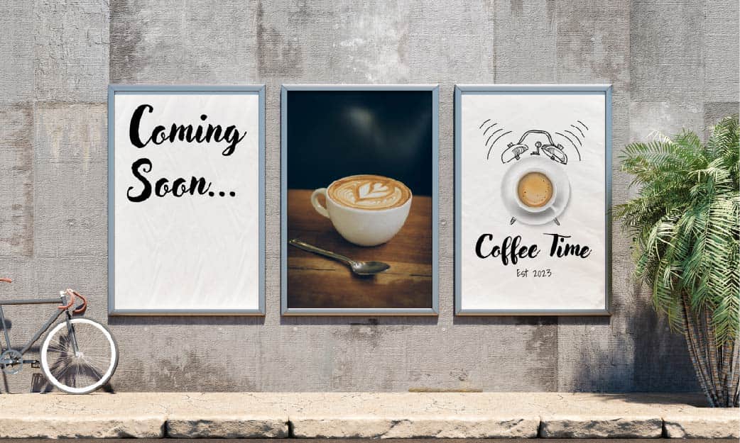 Coming soon vinyl banners