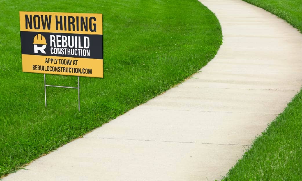 Now Hiring Yard Signs