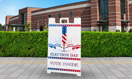 Government Election A-Frame Sign