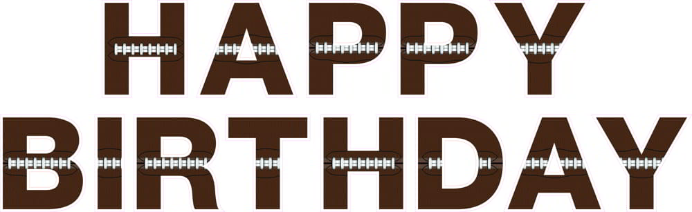 Football Happy Birthday Template