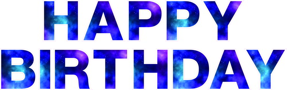 Galaxy Happy Birthday Template