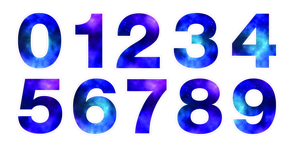 Galaxy Numbers Template