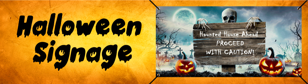 Custom Halloween Signage | Banners.com