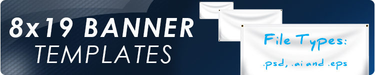 8' x 19' Vinyl Banner Templates | Banners.com