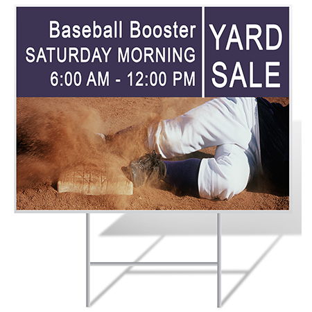 Baseball Yard Sign Sample | Banners.com