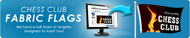 Custom Chess Club Fabric Flags | Banners.com