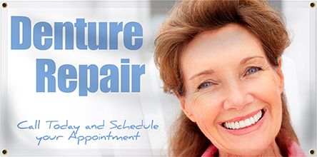 Dentist Banner - Denture Repair | Banners.com