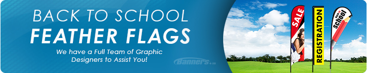 Back to School Feather Flags | Banners.com