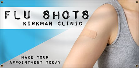 Custom Flu Shot Banner | Banners.com