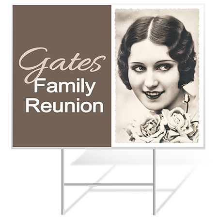 Family Reunion Yard Sign Samples from Banners.com 