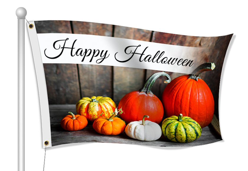 Happy Halloween Flags | Banners.com